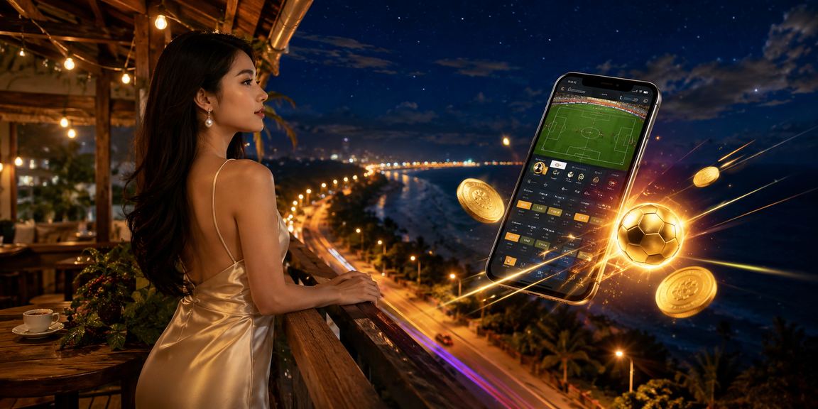 Người dùng mobile xem thông tin hỗ trợ tài chính trước phiên giải trí